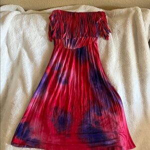 Red and Purple Dress